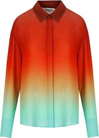 Essentiel Heden Tie Dye Orange Shirt