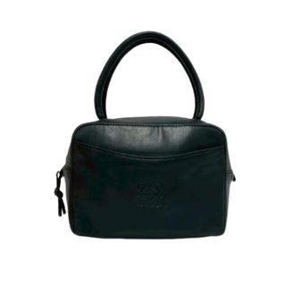 Loewe Pre-owned Handbags, female, Black, Size: ONE SIZE Pre-owned Nappa Leather Mini Boston Bag
