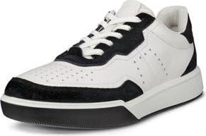 Ecco Street Court Sneaker in White/Black at Nordstrom Rack, Size 8-8.5Us / 39Eu