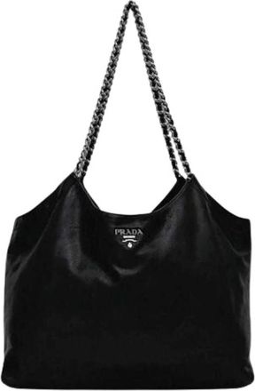 Prada Pre-owned Tote Bags, female, Black, Size: ONE SIZE Pre-owned Vintage Tote Bag
