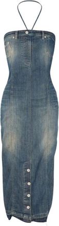 Moschino Denim Jurk - Dames - Casual kleedjes - Blauw - S - Denim - Kleedjes
