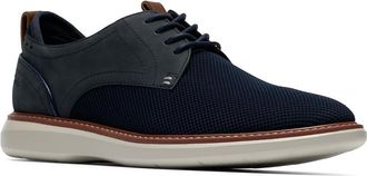 Clarks Brantin Plain Mens Lace-up Boots Navy Knit : 10.5 D - Medium, Leather