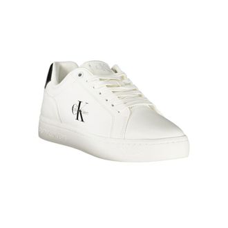Calvin Klein Logo-Print Low-Top Sneaker - White