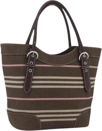 Burberry Pre-owned Tote Bag - Dames - Vintage Shopper - Bruin - ONE Size - Vintage