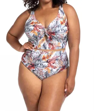 Artesands Eco Paradise High Leg High Waist Swim Bottom In Pale Blue