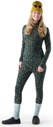 Smartwool Womens Classic Thermal Merino Base Layer Crew One-Piece Green XS