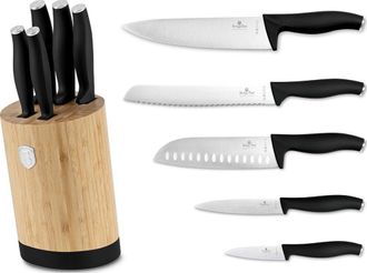 Berlinger Haus Berlinger-haus Colecci&oacute;n De Cuchillos De Cocina Negro Mate 6 Piezas