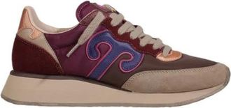 Wushu Ruyi Bordeaux Nylon Sneaker Dames Herfst/Winter - Dames - Sneakers - Veelkleurig - 36 EU - Nylon - Schoenen