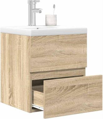 vidaXL Set De Muebles De Ba&ntilde;o 2 Pzas Madera Contrachapada Roble Sonoma Vidaxl