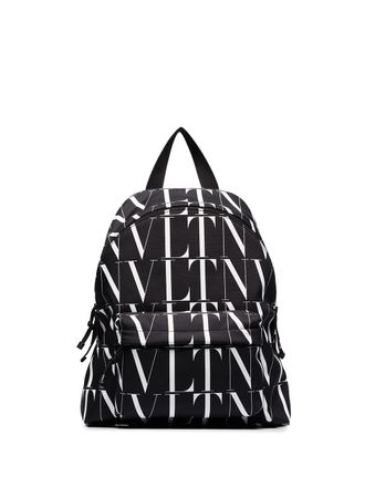 Valentino Garavani Times rugzak met VLTN print - Zwart