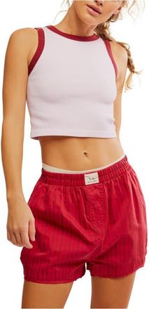 Free People Make It Happen Rib Crop Tank in Falling Petals Combo at Nordstrom, Size Medium