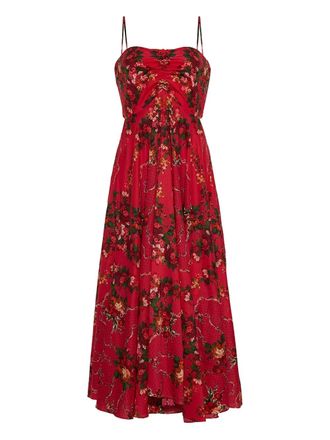 Cara Cara floral-print gathered dress - women - Cotton - S - Pink