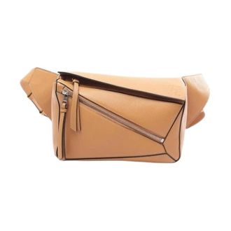 Loewe Pre-owned Fanny Pack - unisex - Pre-owned - Beige - Maat: ONE Size Leer