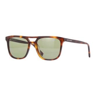 Saint Laurent SL455002 Tortoiseshell Havana Frame Sunglasses - Brown