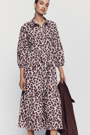 Maeve Bettina 100% Cotton Midi Shirtdress