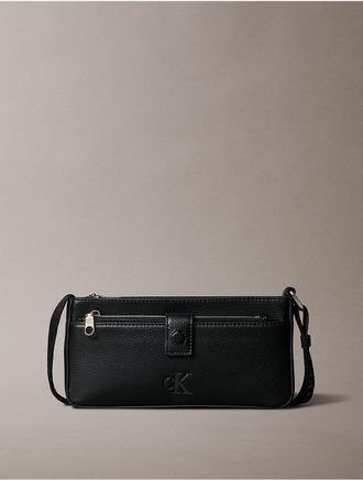 Calvin Klein Womens Ultralight Slim Phone Crossbody Bag - Black