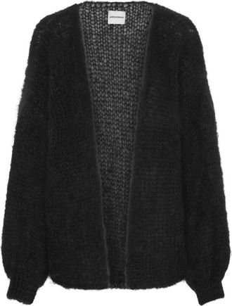 Americandreams Olivia Mohair Cardigan - Dames - Vesten - Zwart - M - Wol - Truien & Vesten