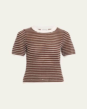 Zankov Stripe Short-Sleeve Top