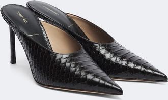 Tom Ford Croc-effect leather mules