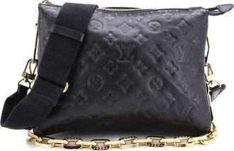 Louis Vuitton Coussin Bag Monogram Embossed Lambskin PM crossbody bag - Zwart
