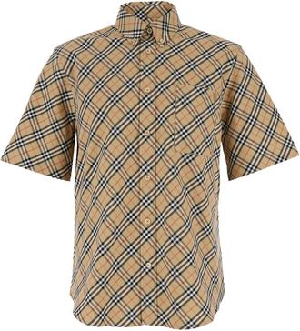 Burberry Heren, Overhemden, Beige, Maat: M Katoen