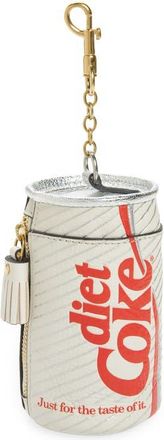 Anya Hindmarch x Coca Cola Diet Coke Leather Coin Purse in Optic White at Nordstrom