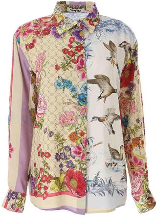 Vivetta Printed Satin Shirt
