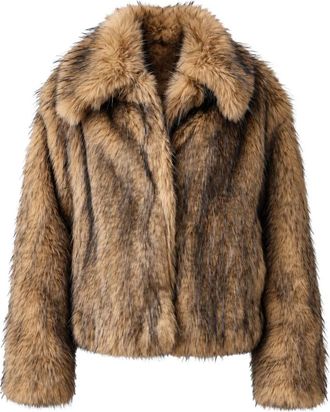 HUGO BOSS Cappotto in pelliccia sintetica Cefura - - Jackets - Donna - Beige - L