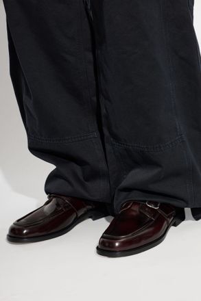 Marni Leather Shoes With A Strap, Mens, Burgundy