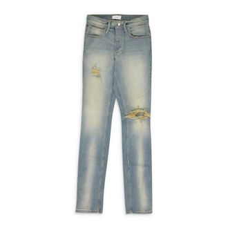 Rhude Blue / Yellow Straight-Fit Jeans