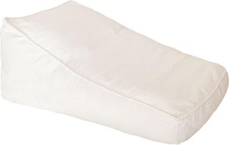 MX HOME Puf de lana rizada crema blanca XL