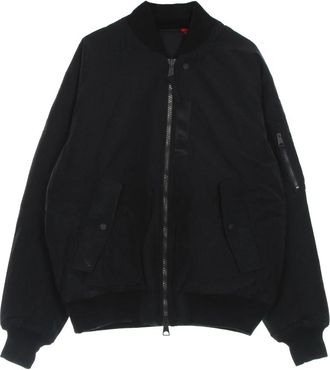 Nike Jordan Omkeerbare Gewatteerde Ma-1 Jas Zwart/Rood - Heren - Fitness - Zwart - XL - Katoen - Fitness