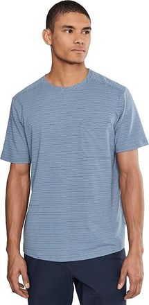 Royal Robbins Vacationer Short Sleeve T-Shirts Mens Workout Flint Stripe : 2XL, Cotton/Hemp/Polyester