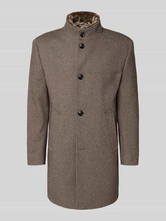 Bugatti Mantel mit Stehkragen in Beige, Gr&ouml;&szlig;e 29