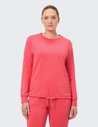Joy Sweatshirt JOY SPORTSWEAR SWEATSHIRT JULIKA, Damen, Gr. 36, rot (hibiscus rot), Obermaterial: 48% Polyester, 45% Modal, 7% Elasthan, Sweatshirts Sweat