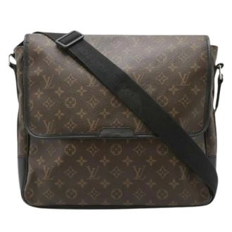Louis Vuitton Pre-owned Cross Body Bags, female, Brown, Size: ONE SIZE Pre-owned Monogram Macassar Shoulder Bag