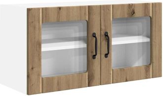 vidaXL Mueble De Cocina Con Estante Roble Artesanal 80 X 31 X 40 Cm Vidaxl
