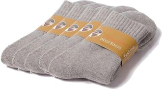 Generic Thermal Winter Wool Socks, Multi-Pack, Black and Grey, for Hiking, Skiing, Camping, Outdoor Activities, Keeps Warm All Winter (gray)