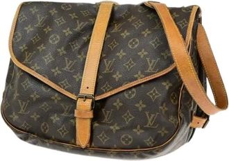 Louis Vuitton Pre-owned Cross Body Bags, female, Brown, Size: ONE SIZE Pre-owned Canvas Cross Body Bag