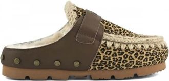 Mou Winter Bio Ponyskin - Dames - Slip ons - Bruin - 37 EU - Wol - Schoenen