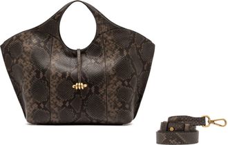 Gianni Chiarini Spacious Handbag With Rounded Handle Cutout And Gold-Tone Accents