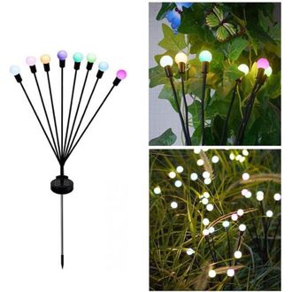 OEM Luces Solares Para Jard&iacute;n, Luces Solares Giratorias Mejoradas, Luces Coloridas, Juego De 5 Farolas Solares Impermeables Para Uso Exterior, Patio, Jard