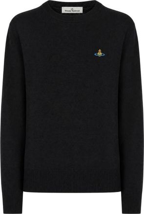 Vivienne Westwood Alex Crew Neck Trui - Dames - Truien - Zwart - Maat: 2XL Wol