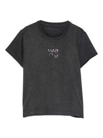 Alexander Wang logo T-shirt - Black