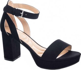 Chinese Laundry Womens Go On Block Dress Sandal In Black