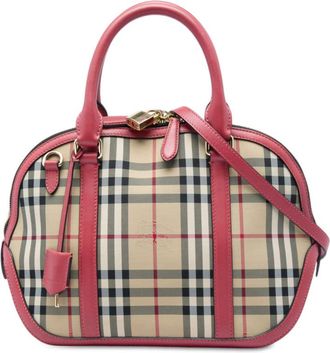 Burberry Pre-owned Burberry Small Haymarket Check Nylon Orchard Bowling Bag Ladies E64FKAOU7FZWY7B8