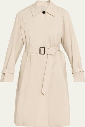 Max Mara Belted Water-Repellent Twill Trench Coat