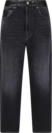 Pinko Estelle Egg Jeans - Dames - Loose Fit Jeans - Zwart - W28 - Jeans