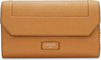 Lancel Ninon Portemonnee Bruin Ketting Leer - Dames - Schoudertassen - Bruin - ONE Size - Leer - Tassen