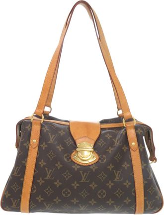 Louis Vuitton Brown Camel Monogram Monogram Tote Bag (Pre-Owned)